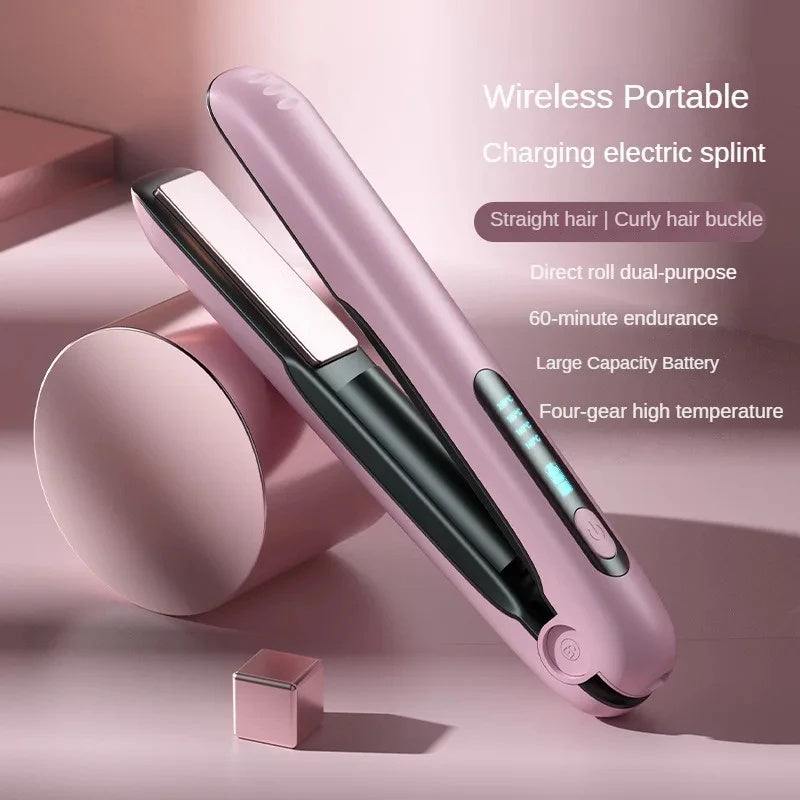 GaKe portable cordless hair straightener and curler
