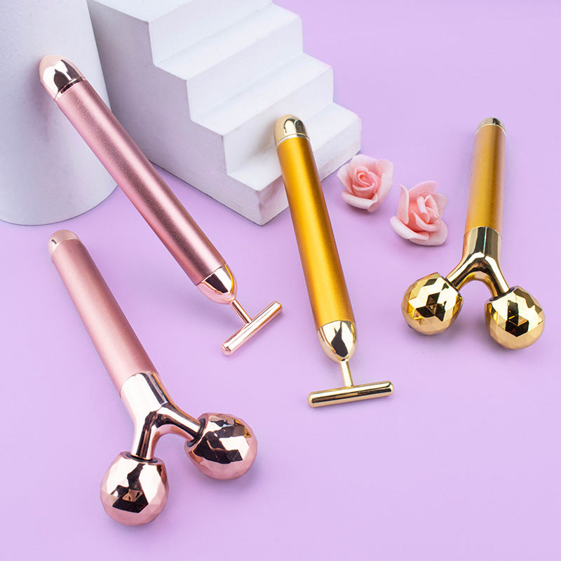 3D Facial Double Head Roller Massager