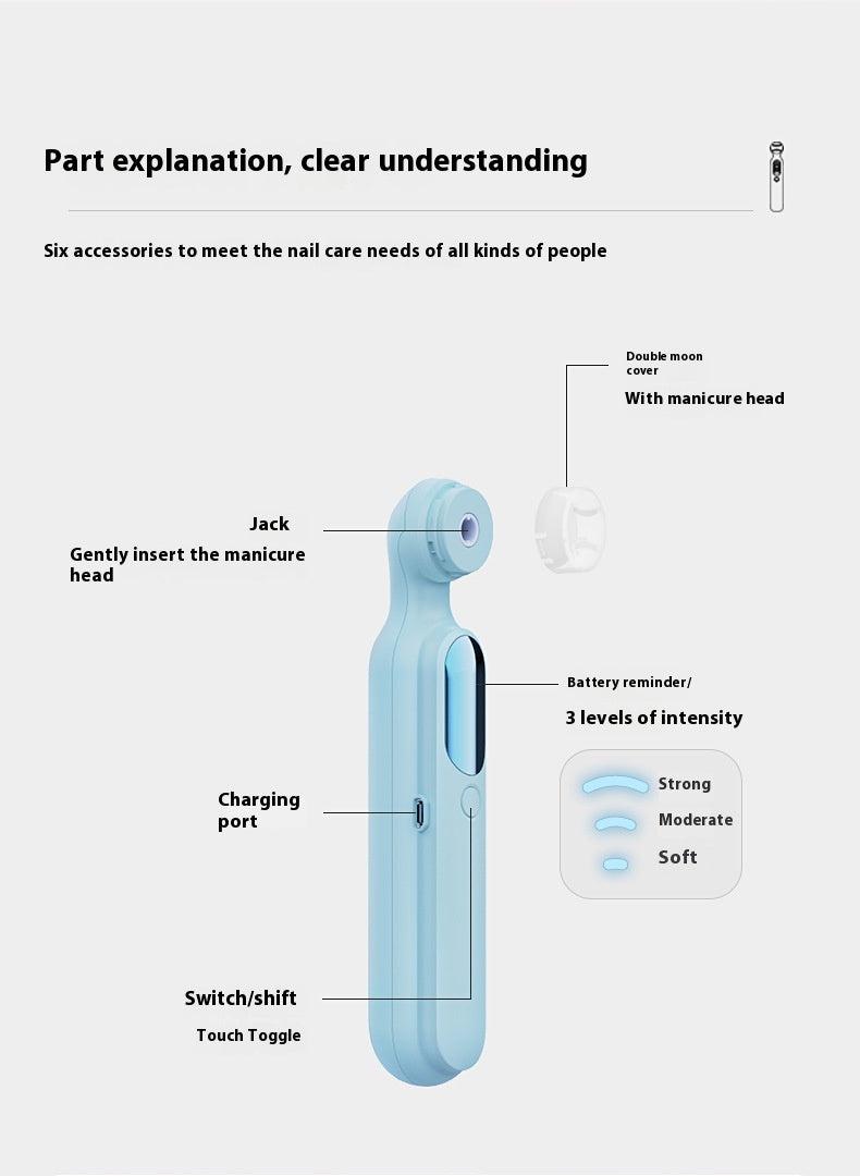 Electric Manicure Nail Piercing Device