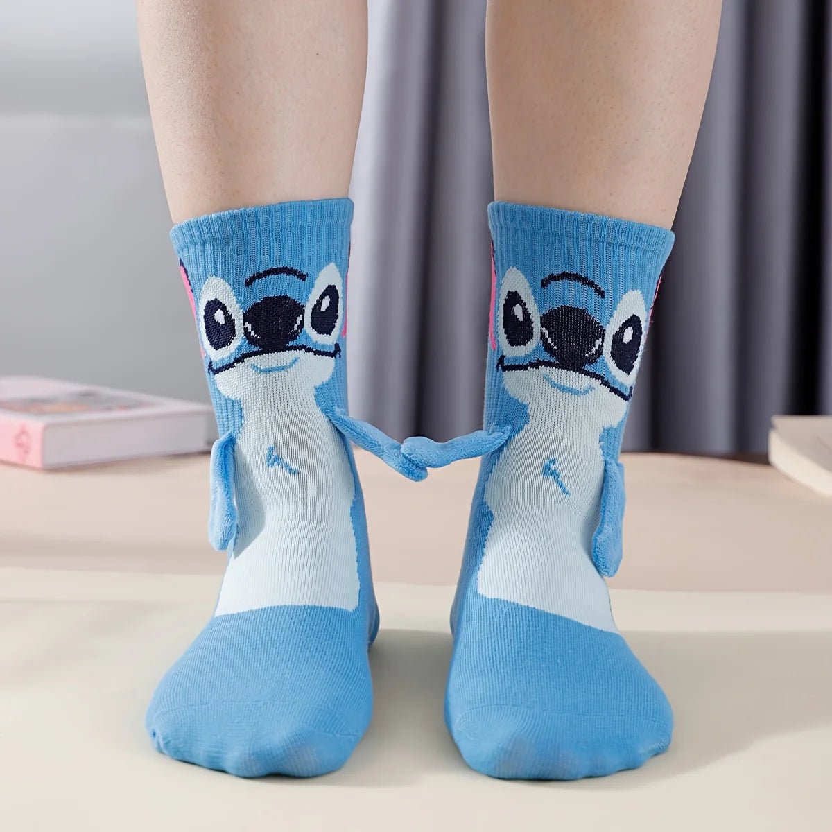 Cozy Stitch Cartoon Crew Socks - GaKe