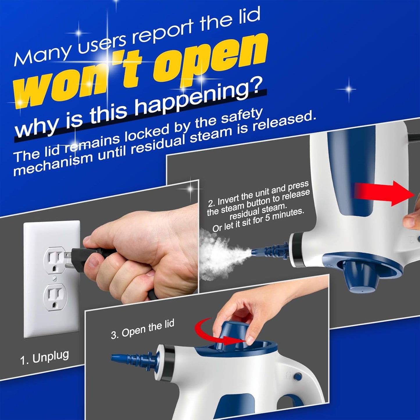 QuickSteam Pro Handheld Power Cleaner - GaKe