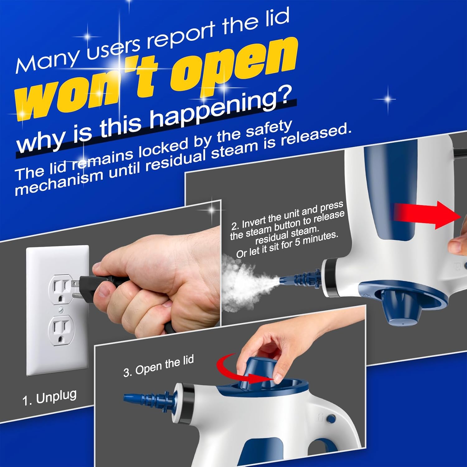 QuickSteam Pro Handheld Power Cleaner - GaKe