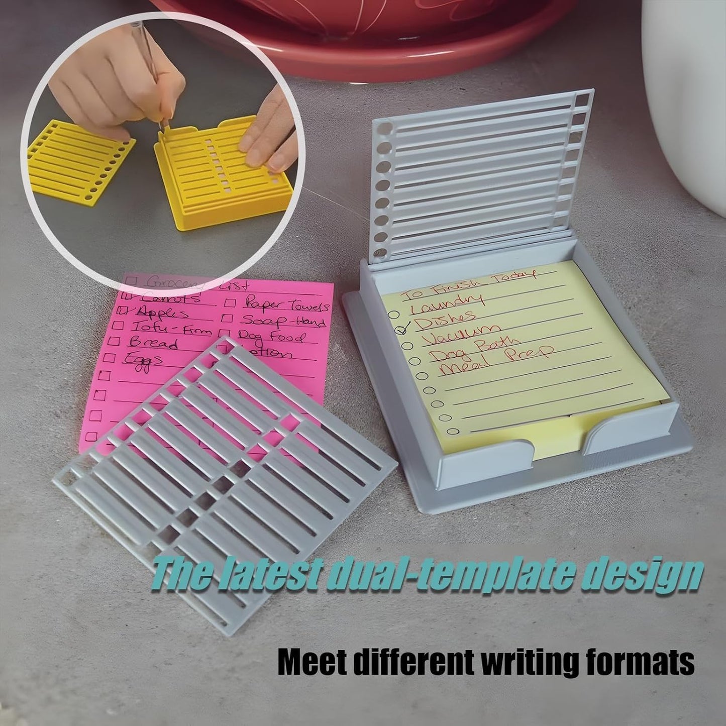 Sticky Note Stencil Holder - GaKe