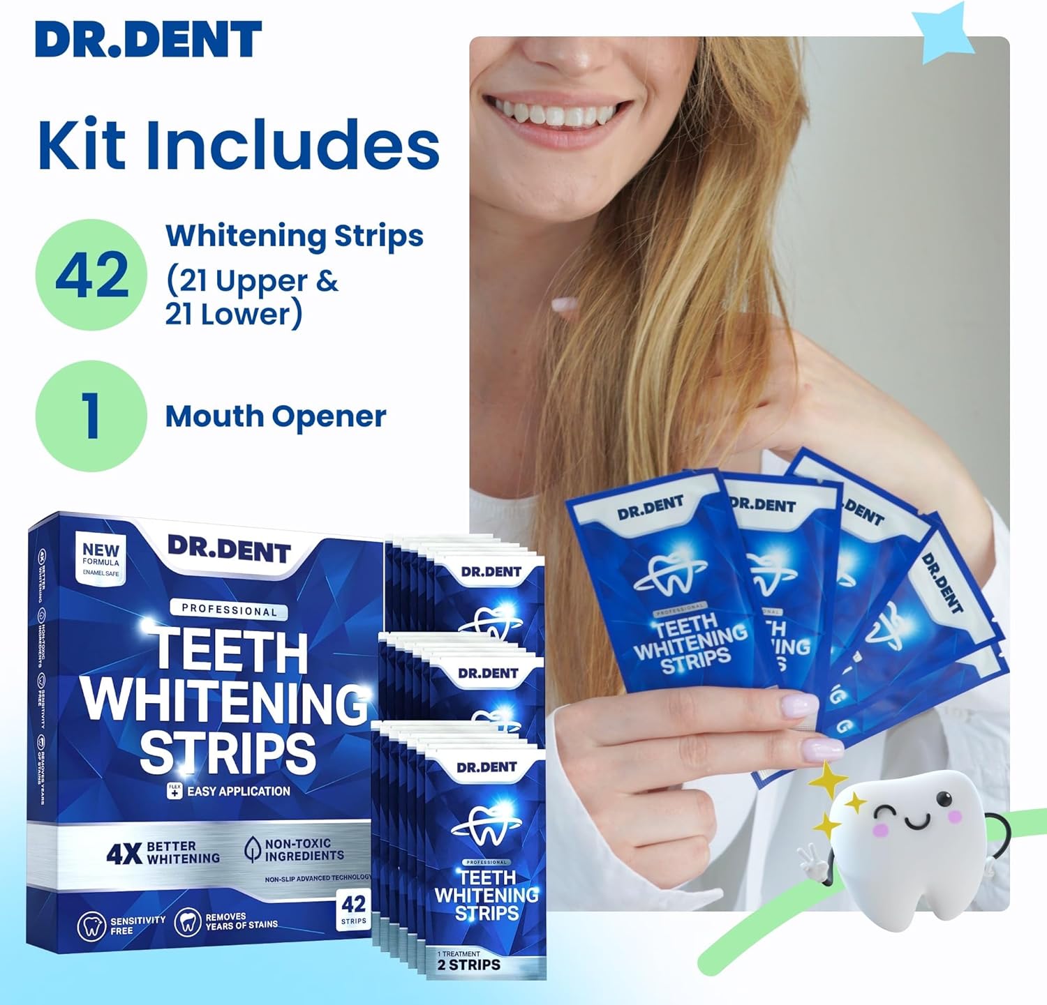 BrightSmile Whitening Strips - GaKe