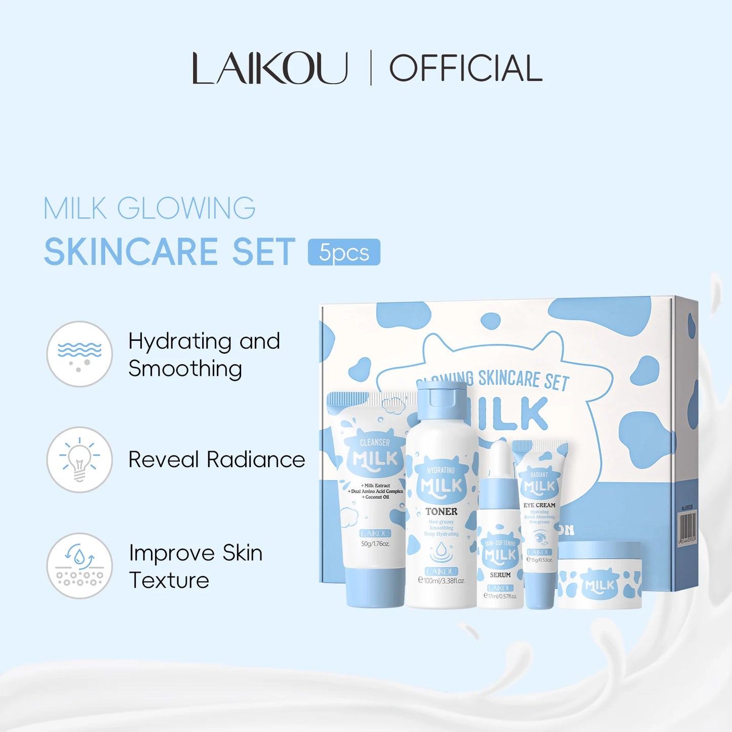 Milky Glow Daily Skincare Kit - GaKe
