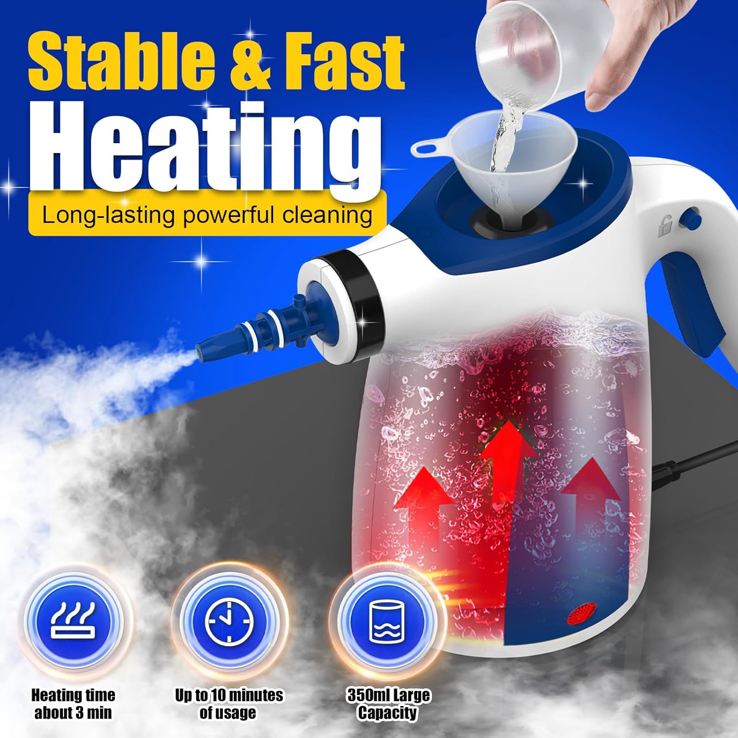QuickSteam Pro Handheld Power Cleaner - GaKe