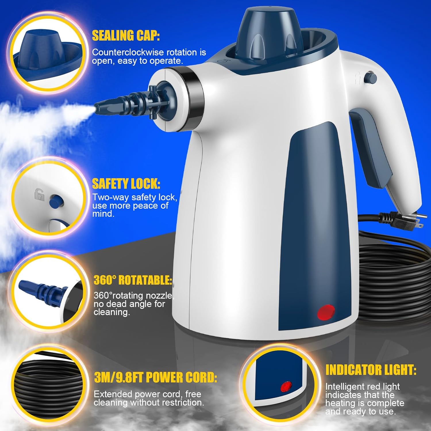QuickSteam Pro Handheld Power Cleaner - GaKe