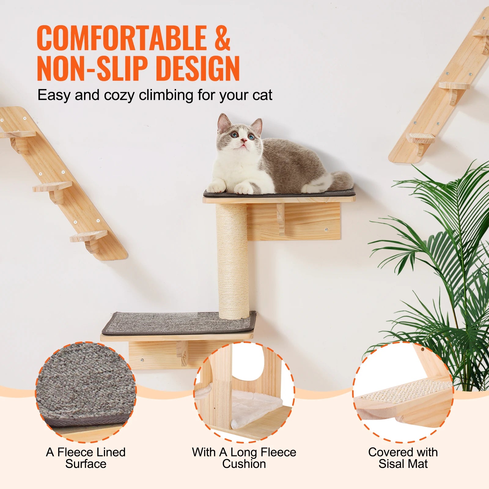 ClimbMate Cat Wall Shelves - GaKe