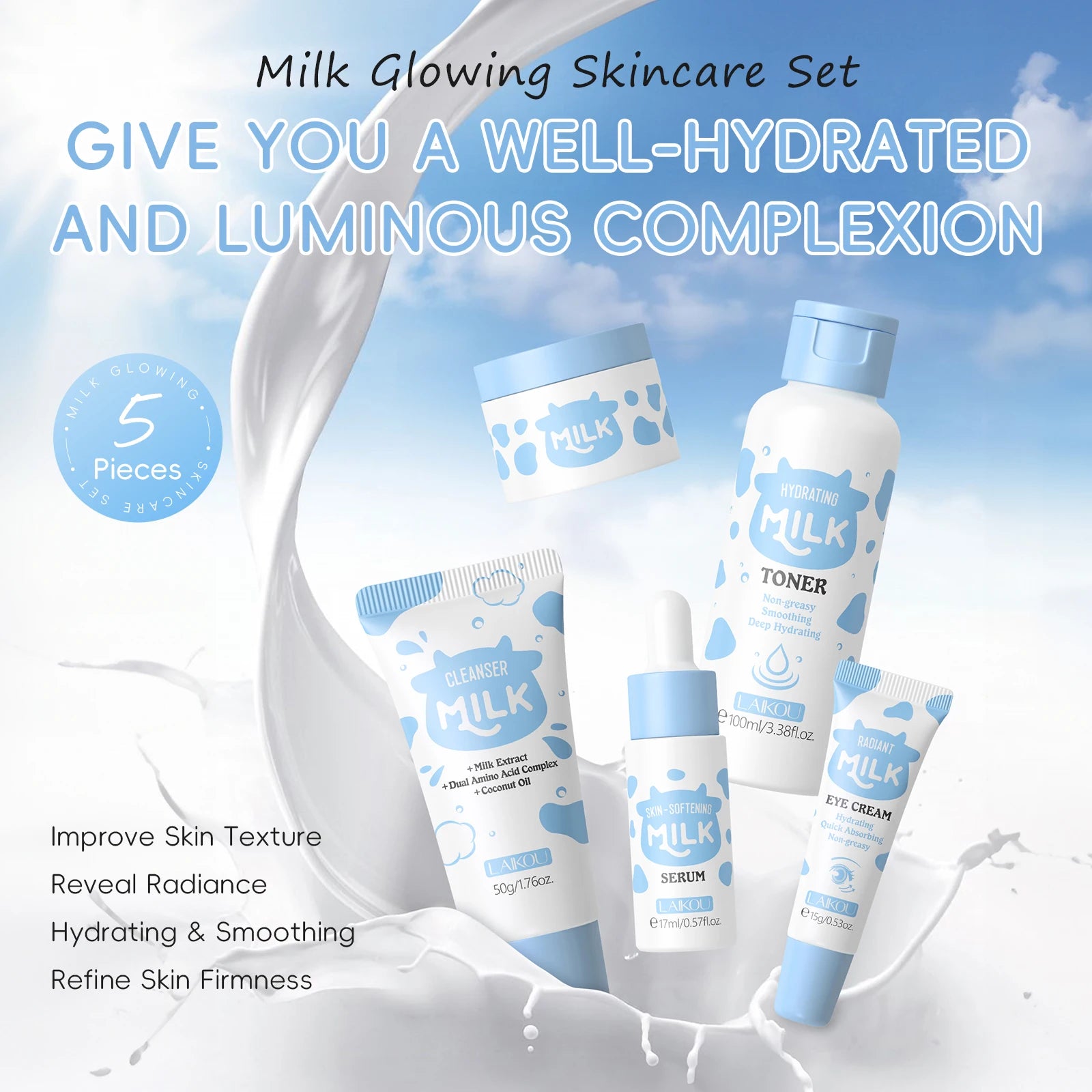 Milky Glow Daily Skincare Kit - GaKe