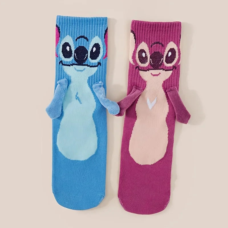 Cozy Stitch Cartoon Crew Socks - GaKe