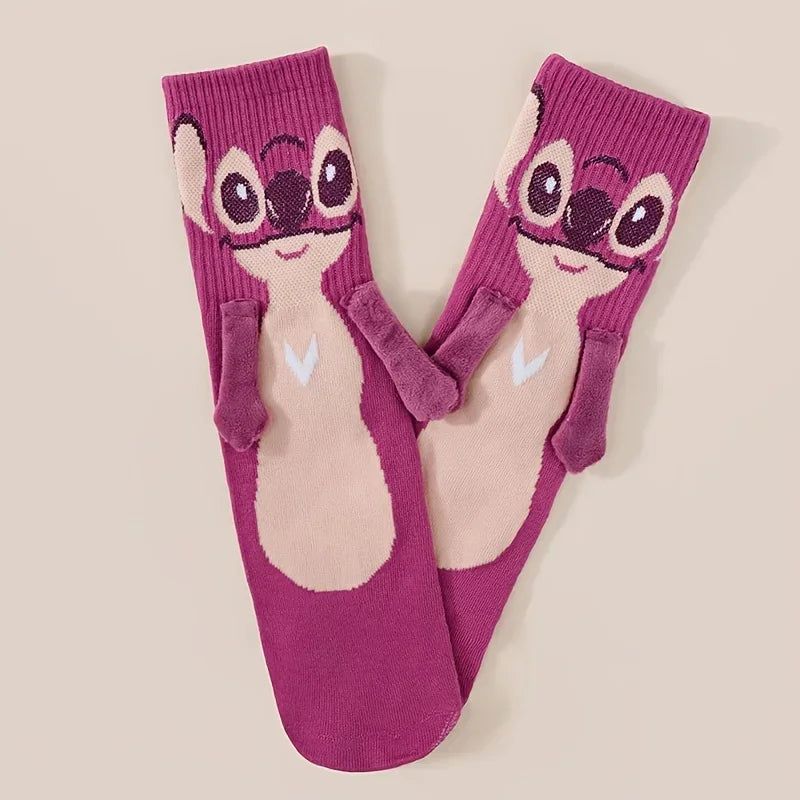 Cozy Stitch Cartoon Crew Socks - GaKe